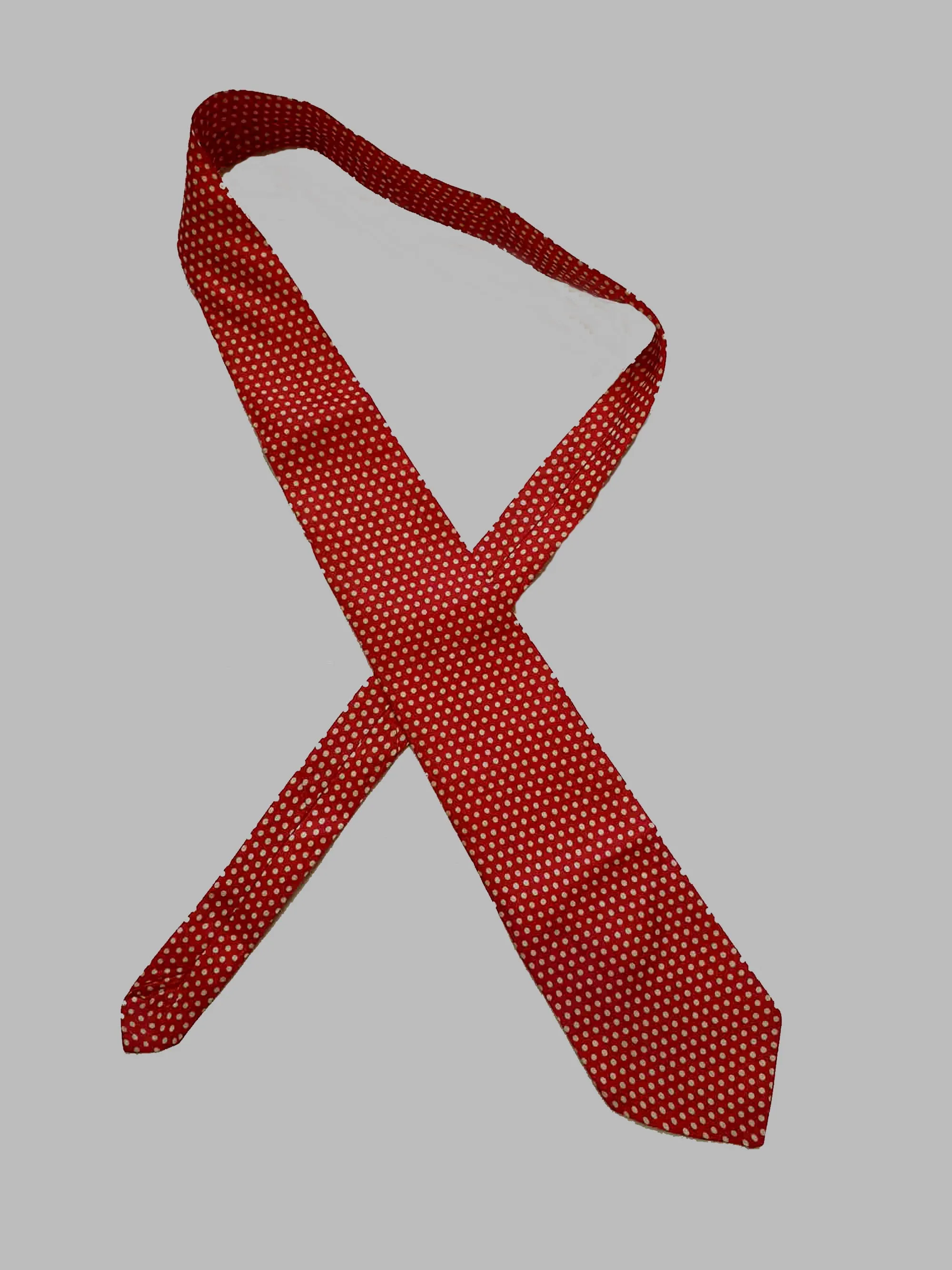 1960s Red Polka Dot Tie