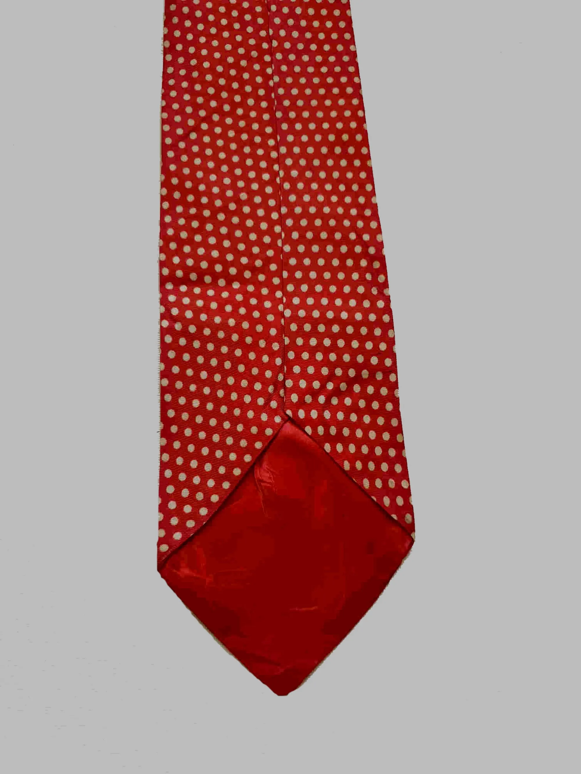 1960s Red Polka Dot Tie