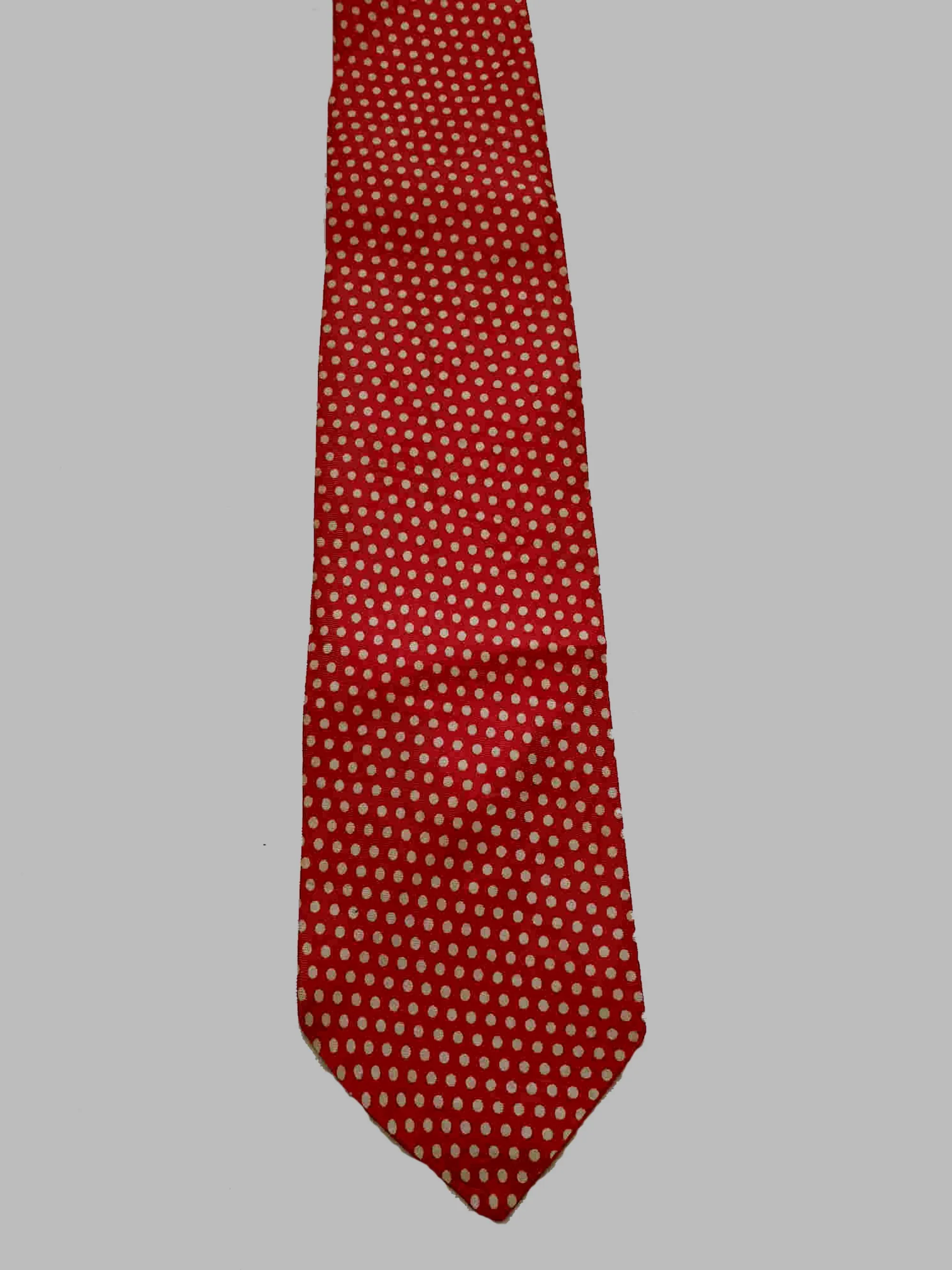 1960s Red Polka Dot Tie