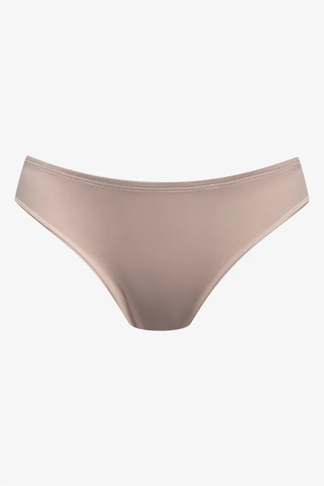 3 Pack Smooth Bikini Blue, Grey And Natural