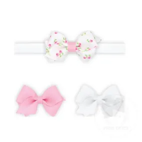 3PK Rosebud Bows - 1782-1