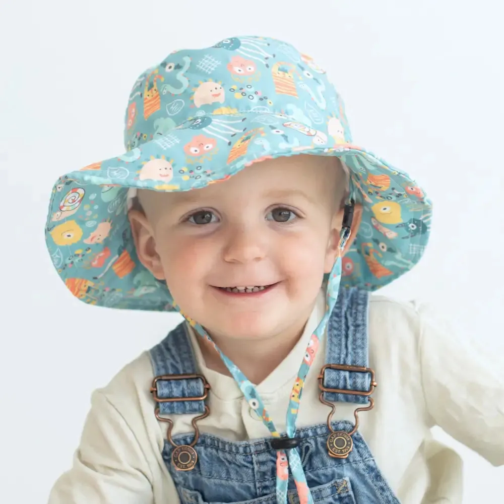 Baby & Kid Sun Hat - Monster Party