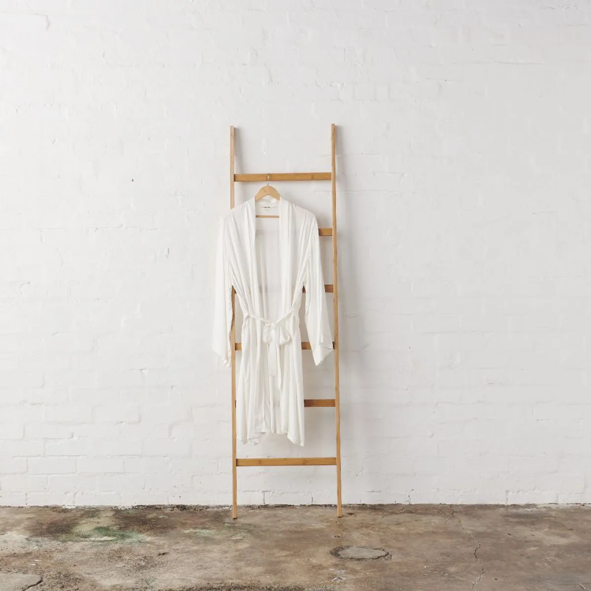 Bamboo Robe in White