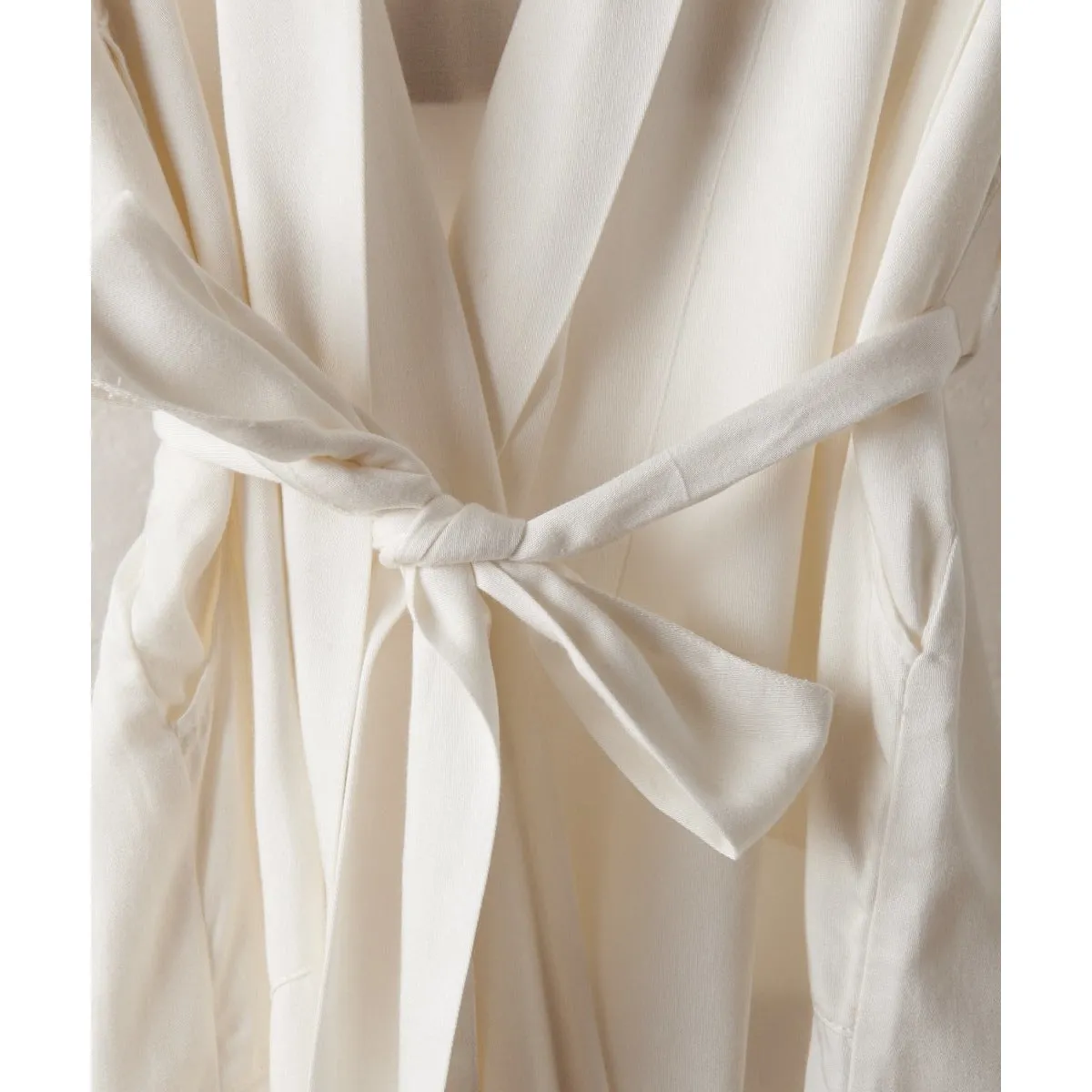 Bamboo Robe in White