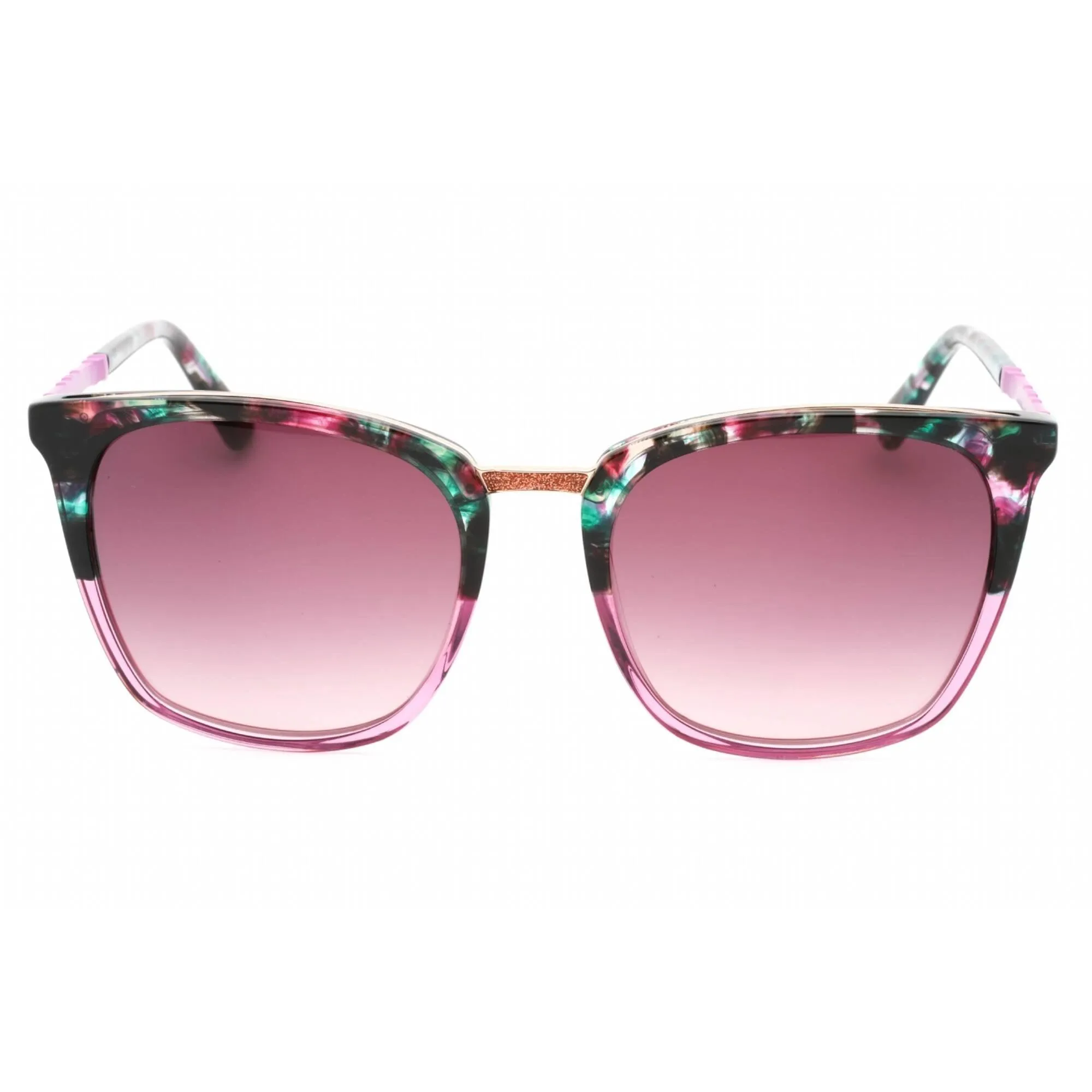 Bebe Women's Sunglasses - Fuchsia Gradient Full Rim Rectangular Frame | BB7232 500