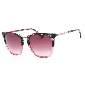Bebe Women's Sunglasses - Fuchsia Gradient Full Rim Rectangular Frame | BB7232 500