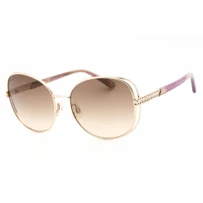 Bebe Women's Sunglasses - Gold Full Rim Brown Grey Gradient Lens Frame | BB7201 710