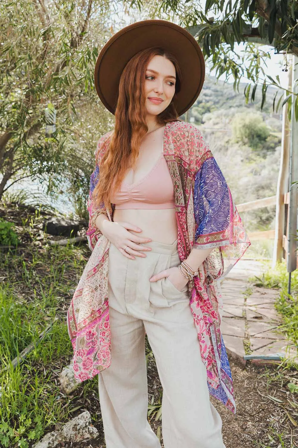 Bohemian Burnout Velvet Kimono