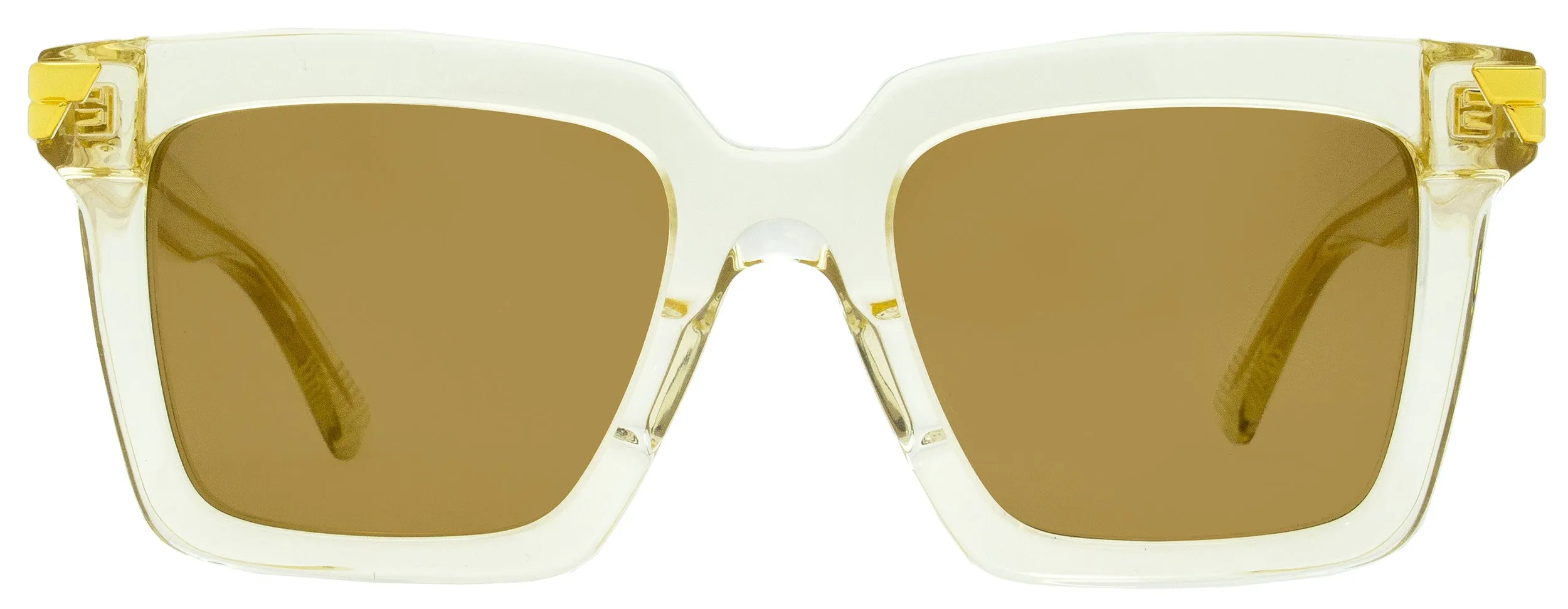 Bottega Veneta Women's  Sunglasses BV1005S 005 Transparent Beige 53mm