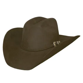 Bullhide Hat Unisex Legacy 8X Dark Brown Fur Blend Western Cowboy Hat 0518DB