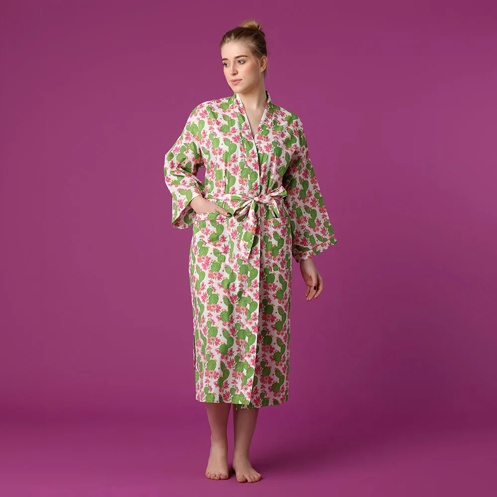 Cactus Flower Robe