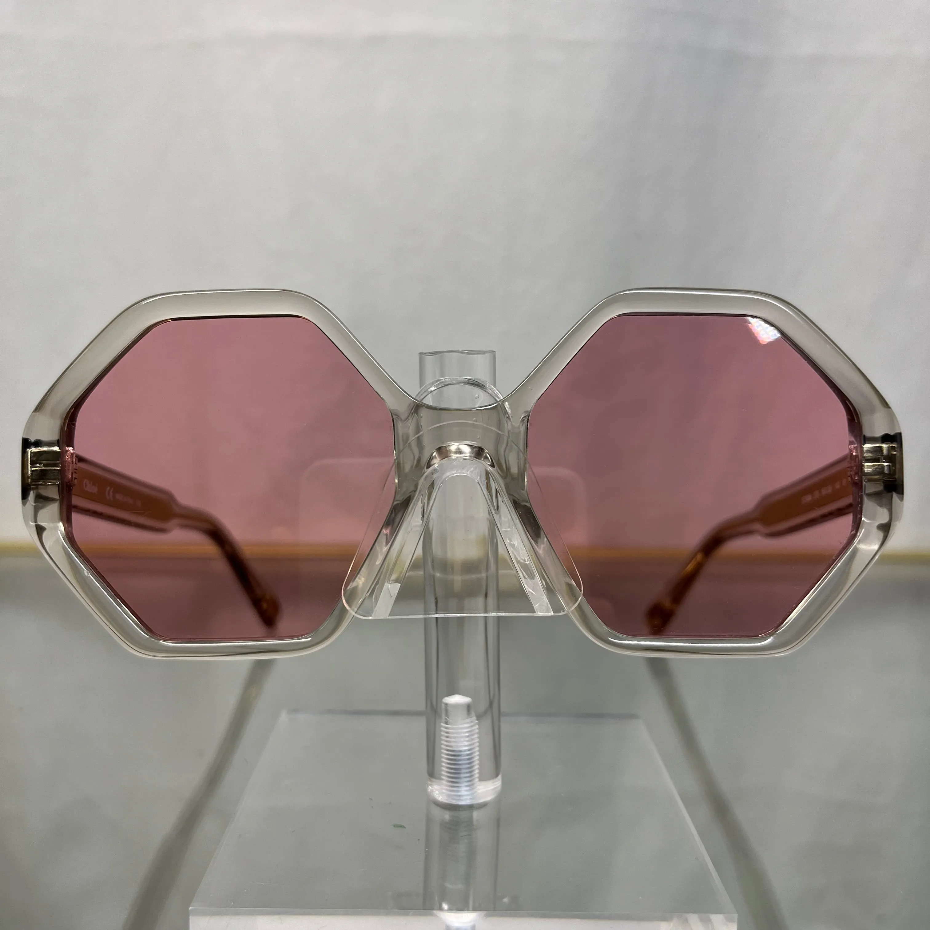 CHLOE CE750S Geometric Pink Sunglasses