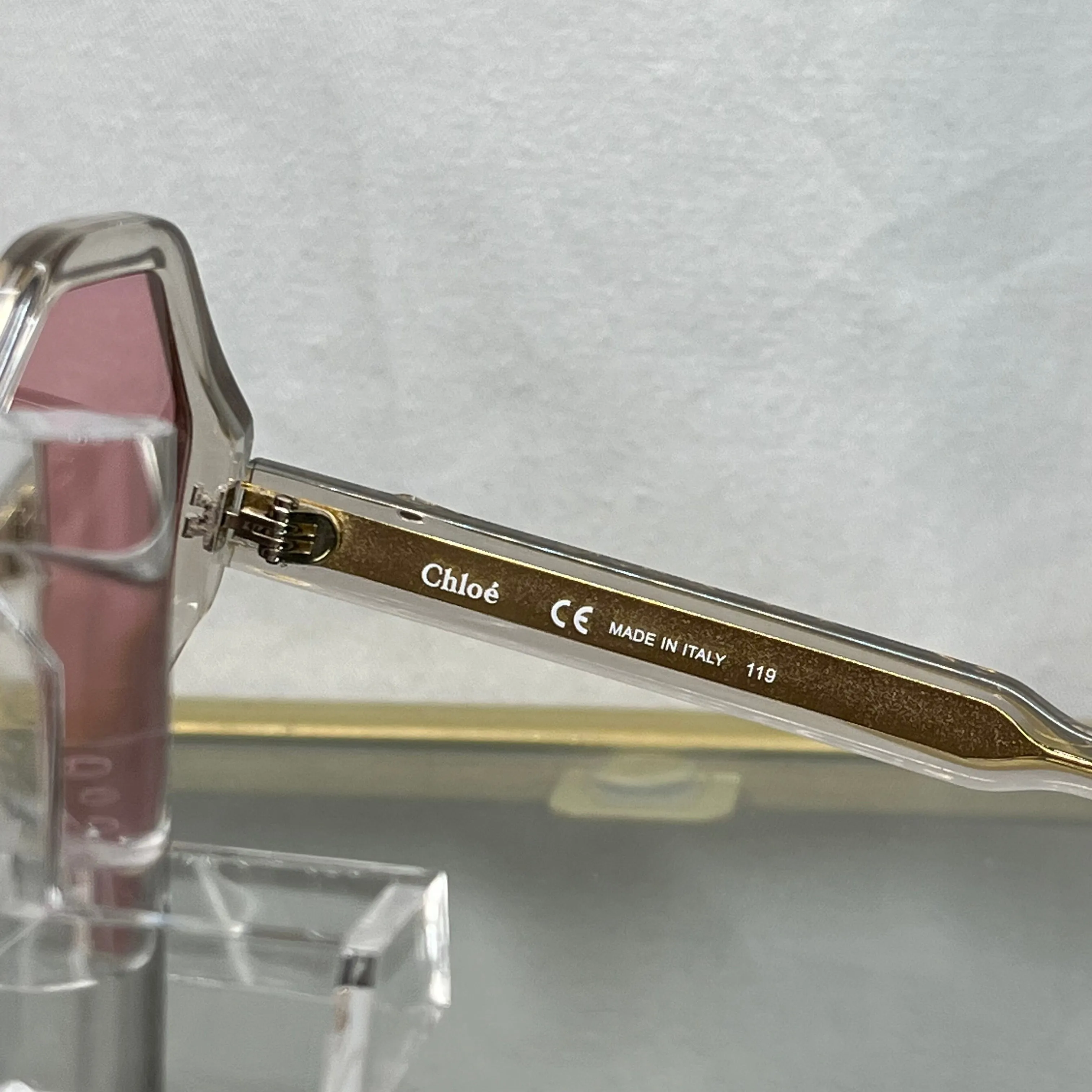 CHLOE CE750S Geometric Pink Sunglasses