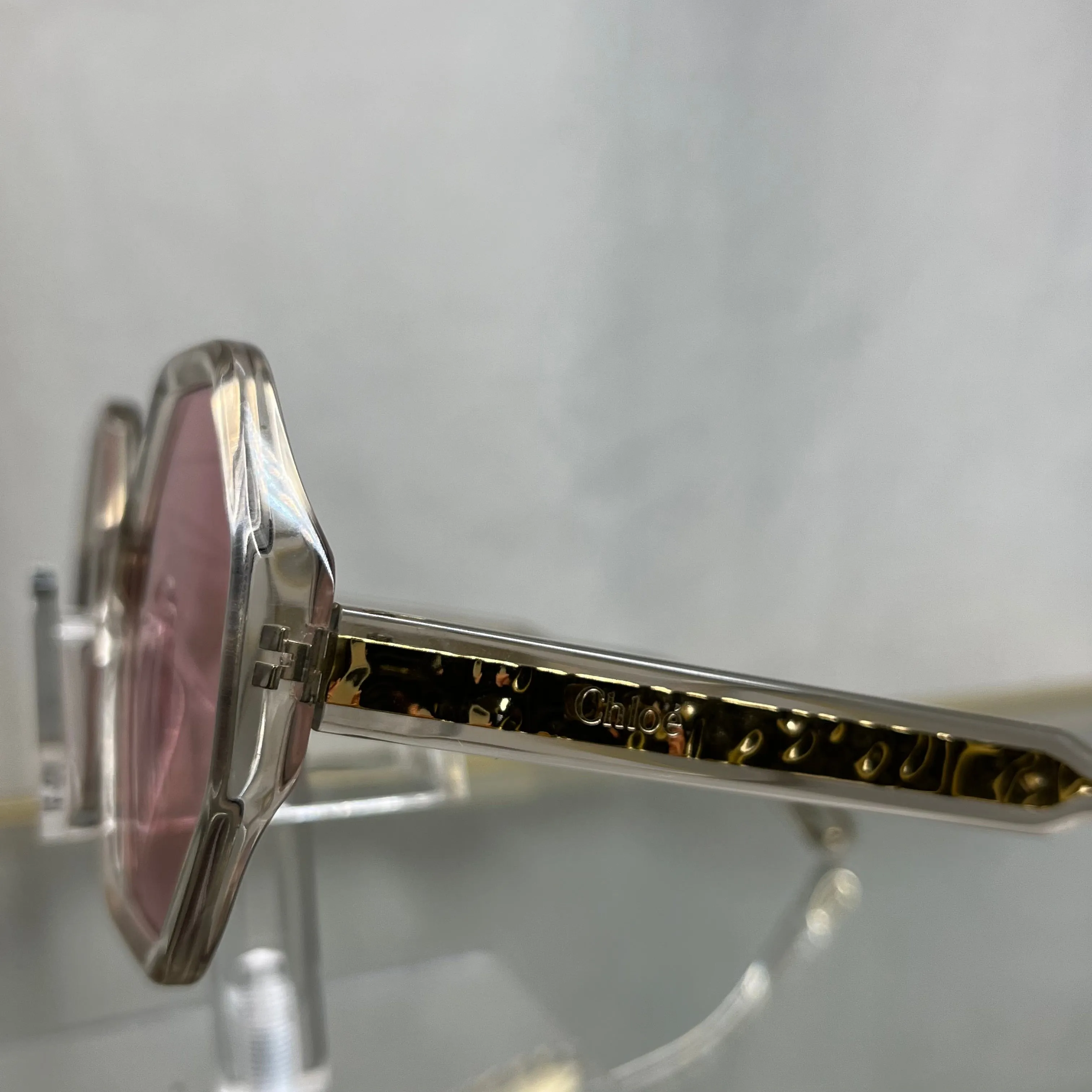 CHLOE CE750S Geometric Pink Sunglasses