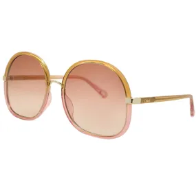 Chloe Women's Sunglasses - Gradient Orange Lens Acetate Frame | CH0029S-30009789002