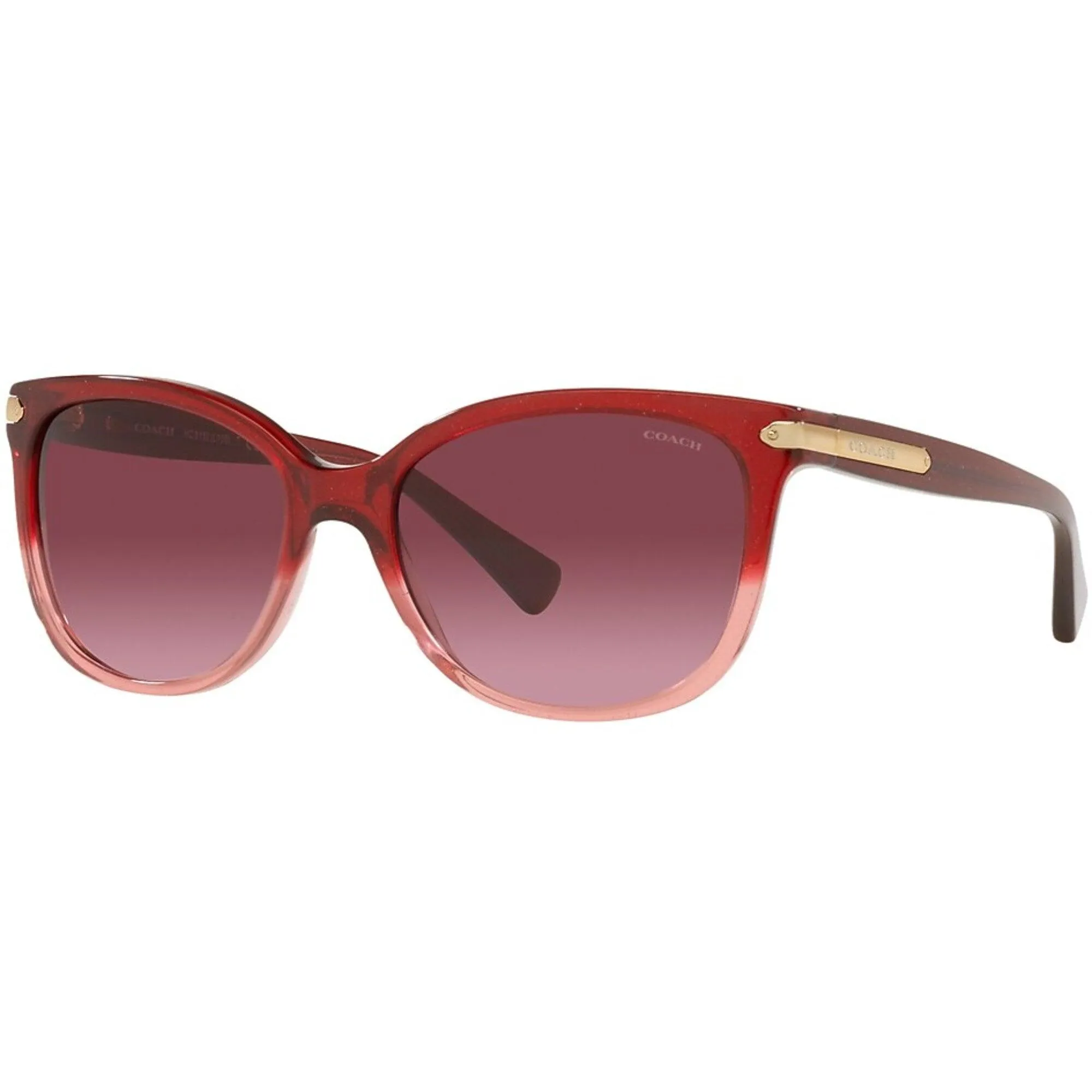 Coach Women's Sunglasses - Shimmer Burgundy/Pink Gradient Frame | 0HC8132 55518H57