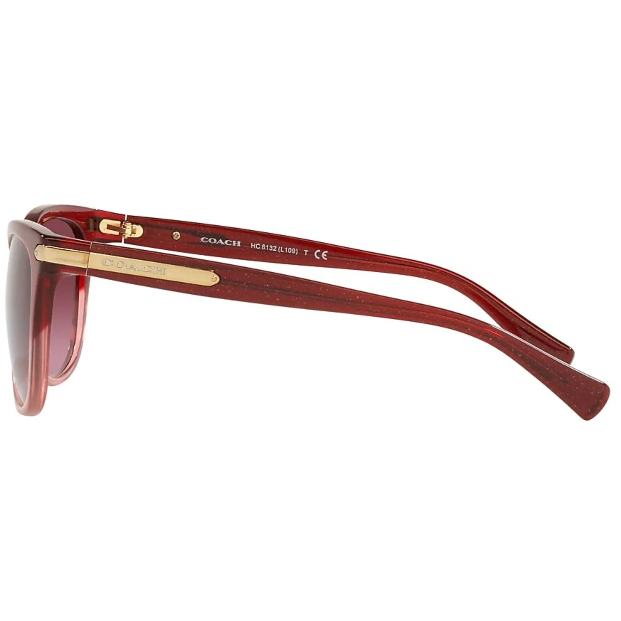 Coach Women's Sunglasses - Shimmer Burgundy/Pink Gradient Frame | 0HC8132 55518H57