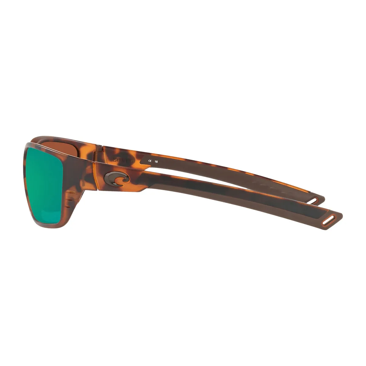 Costa Whitetip Sunglasses Green Mirror Matte Retro Tortoise 580P C-Mate