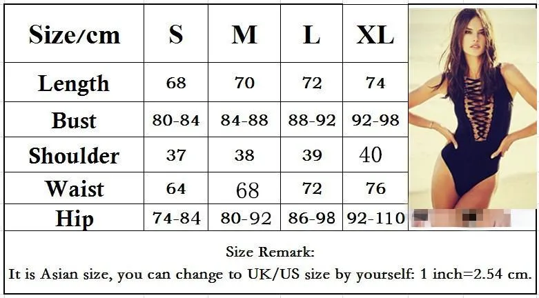 Cross Wrap Sexy Strappy Pure Color Monokini Swimwear
