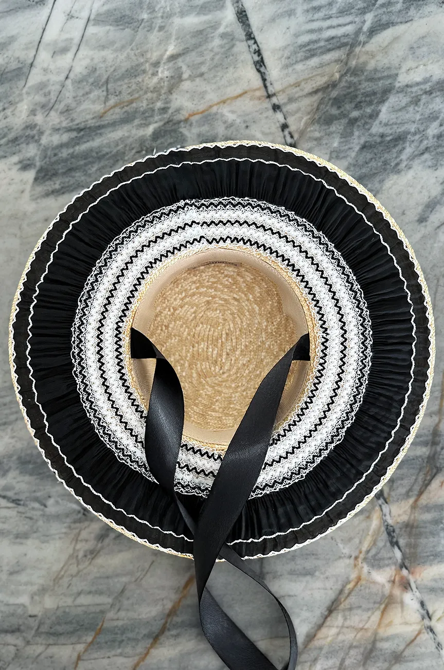 D'Amour Ruffle Straw Hat
