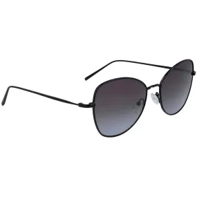 Dkny Women's Sunglasses - Black Metal Butterfly Frame Grey Grad Lens | DKNY DK104S 001