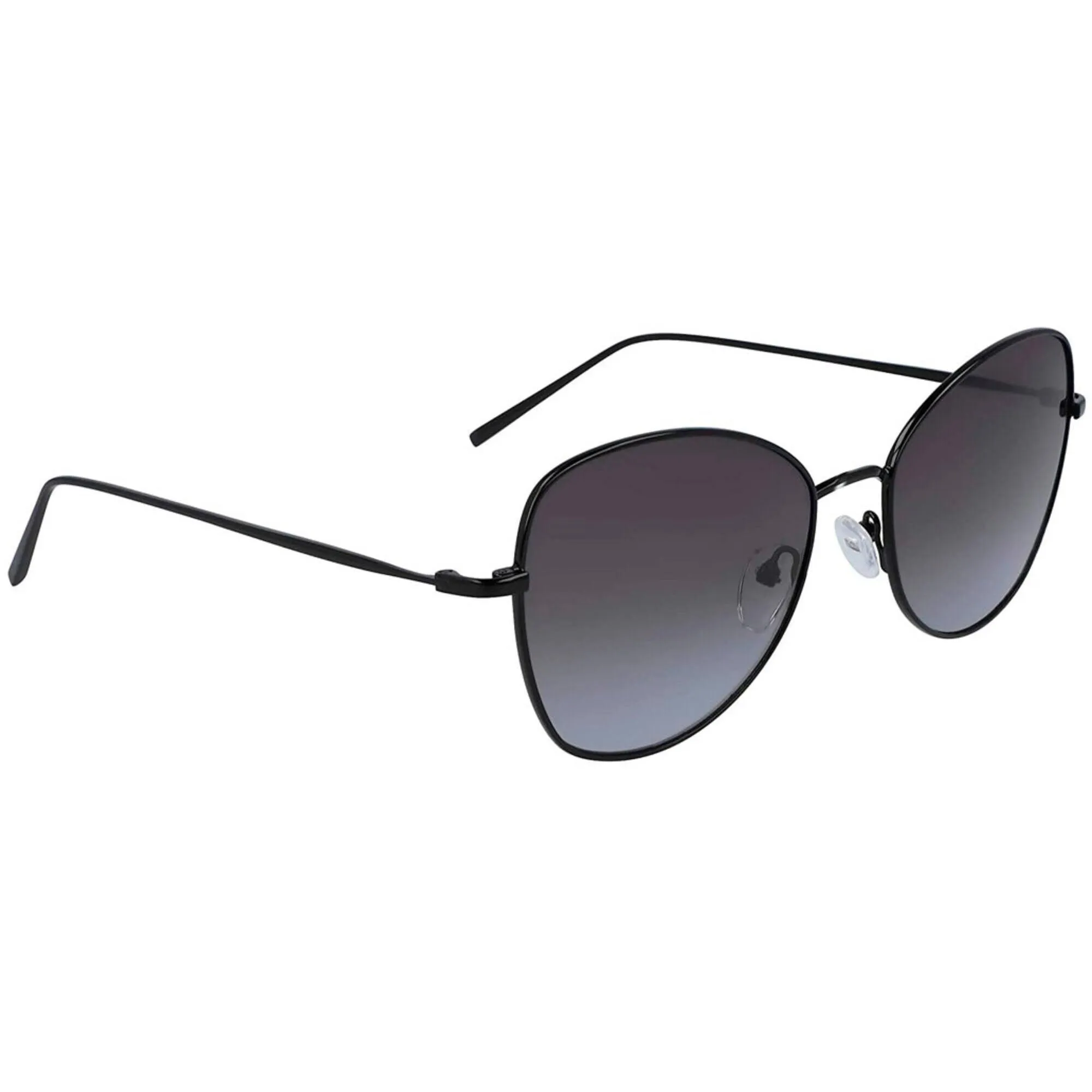 Dkny Women's Sunglasses - Black Metal Butterfly Frame Grey Grad Lens | DKNY DK104S 001
