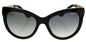 Dolce & Gabbana Italy. Black Acetate Frame Gradient Lens' Sunglasses