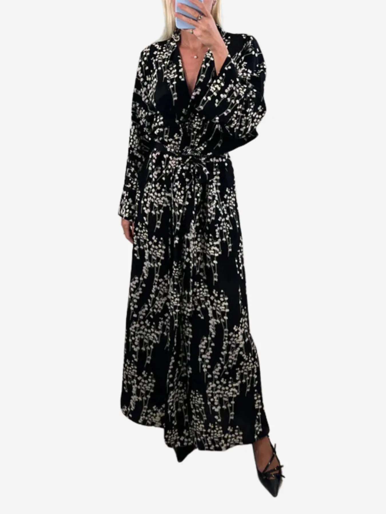 Dress Peignoir - Black