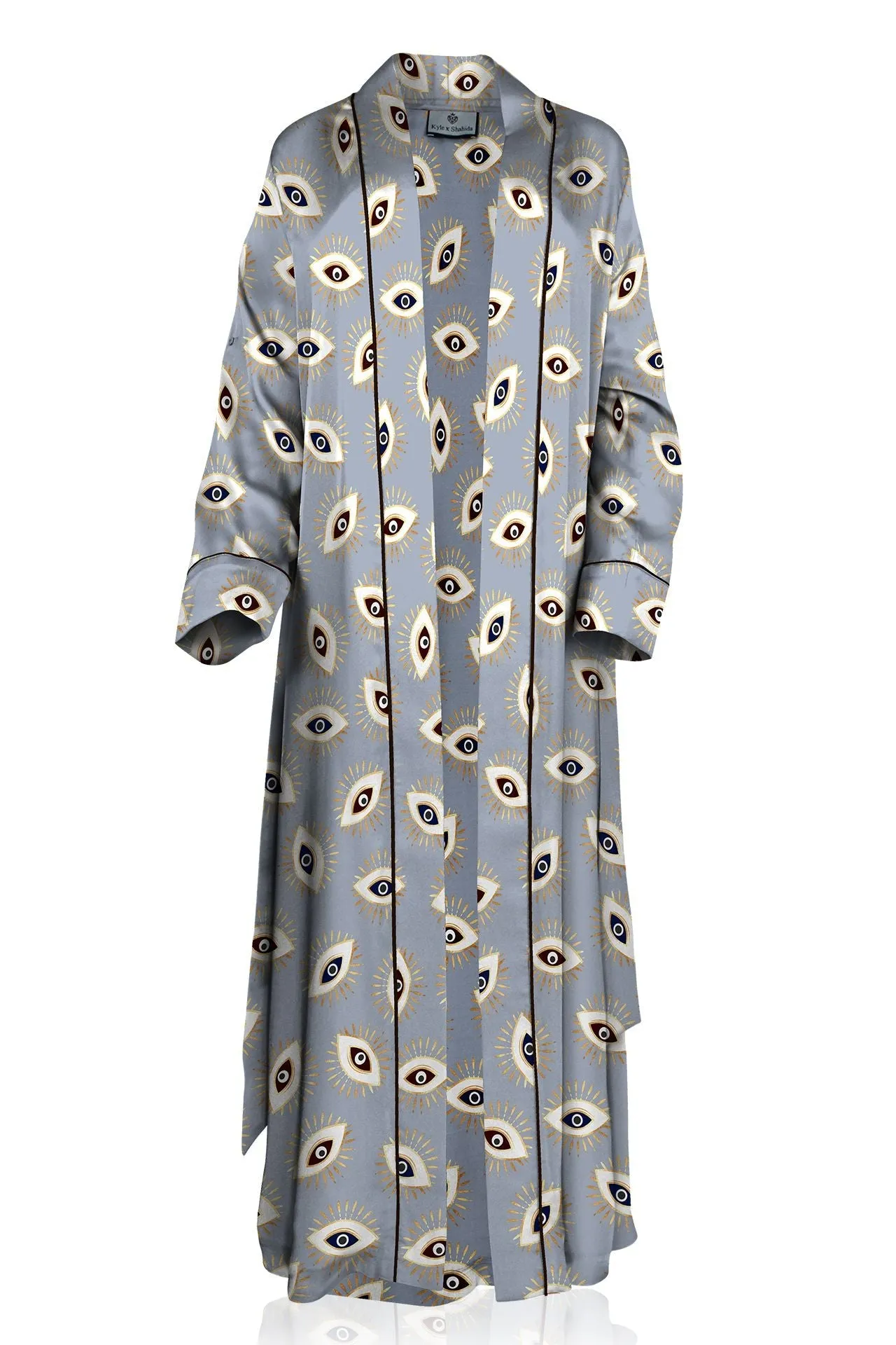 Evil Eye Designer Print  Grey Robe