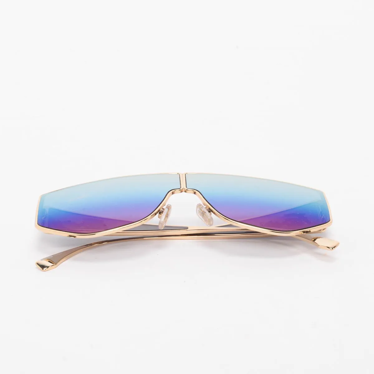 Fendi Blue Disco Geometric Sunglasses