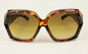 Geometric Diamond Cut Mod Butterfly Chic Sunglasses