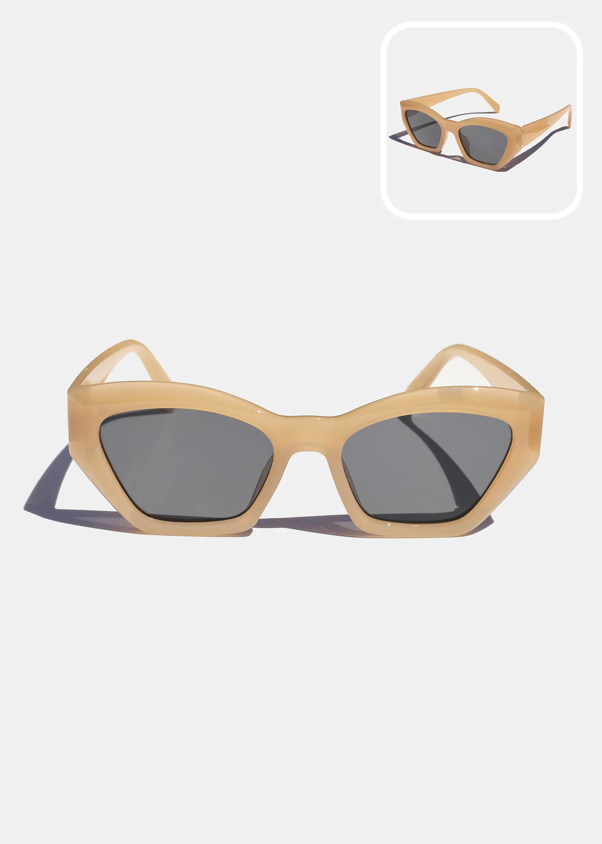 Geometric Frame Sunglasses