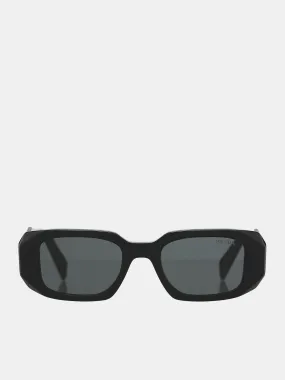 Geometric Sunglasses (0PR-17WS-BLACK-DARK-GREY)