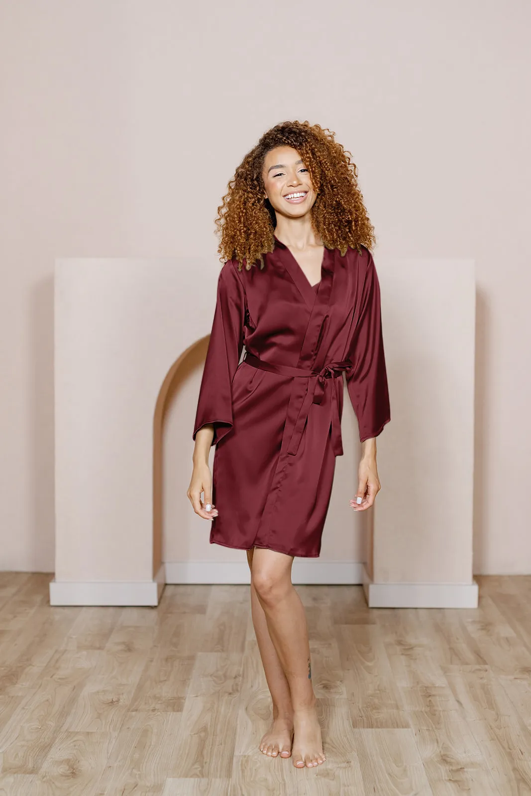 Getting Ready Satin Robe | Made To Order