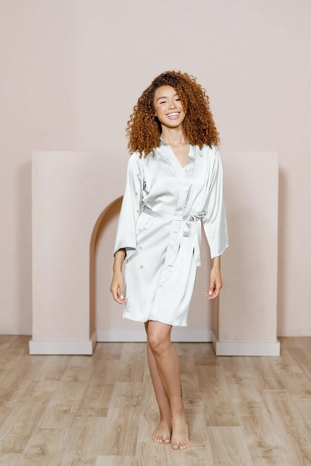 Getting Ready Satin Robe | Made To Order