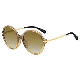 Givenchy Women's Sunglasses - Brown Metal Round Frame | GIVENCHY GV7135/F/S GLN/HA