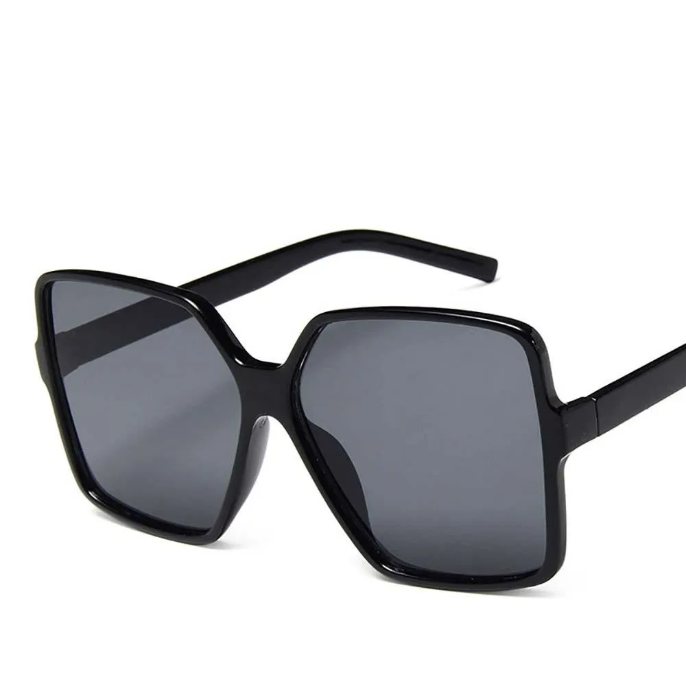 Gradient Frame Vintage Over Sized Square Sunglasses