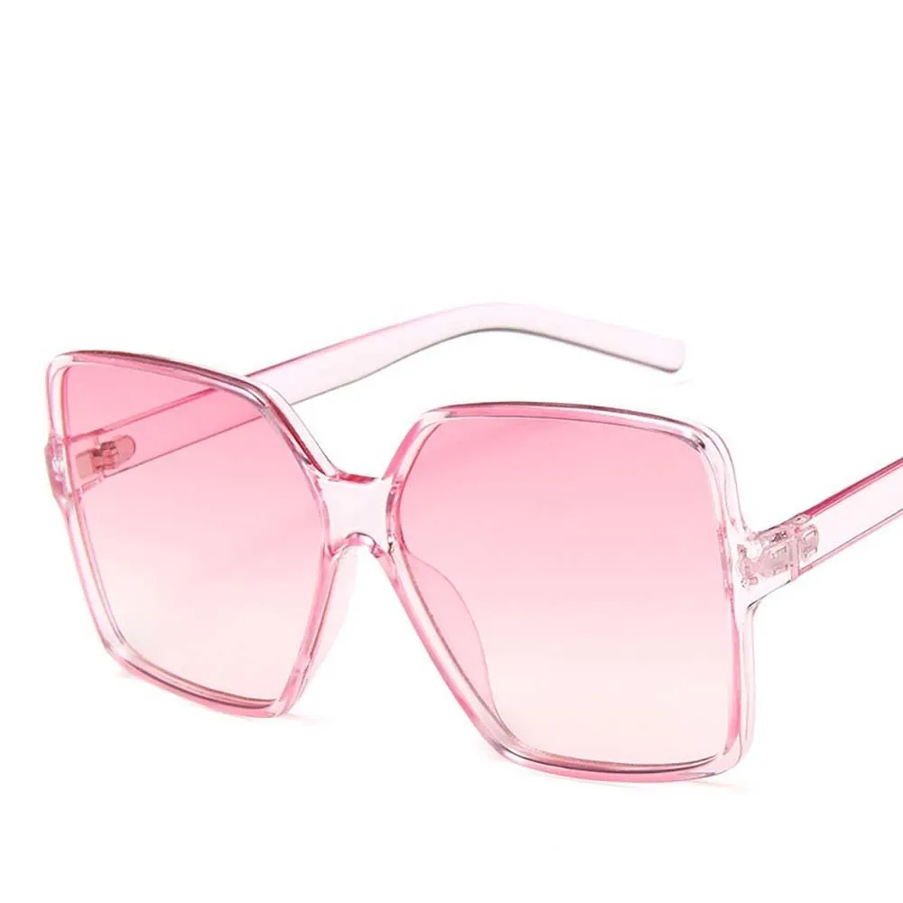 Gradient Frame Vintage Over Sized Square Sunglasses