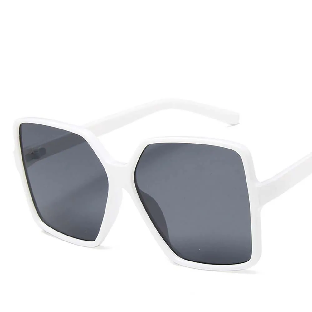 Gradient Frame Vintage Over Sized Square Sunglasses