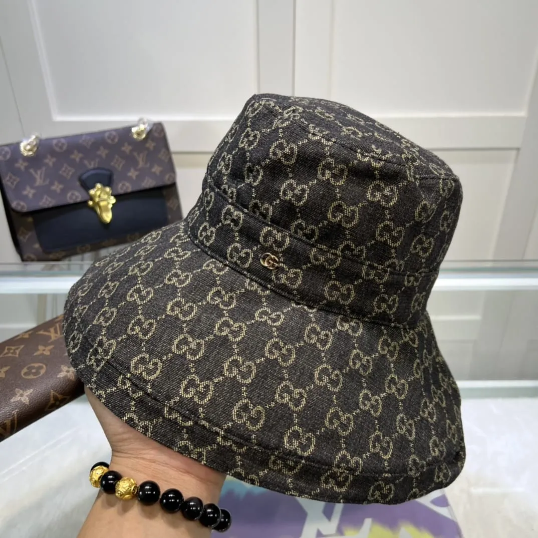 Gucci Canvas Wide Brim Hats