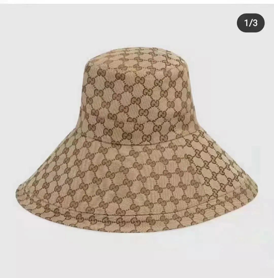 Gucci Canvas Wide Brim Hats