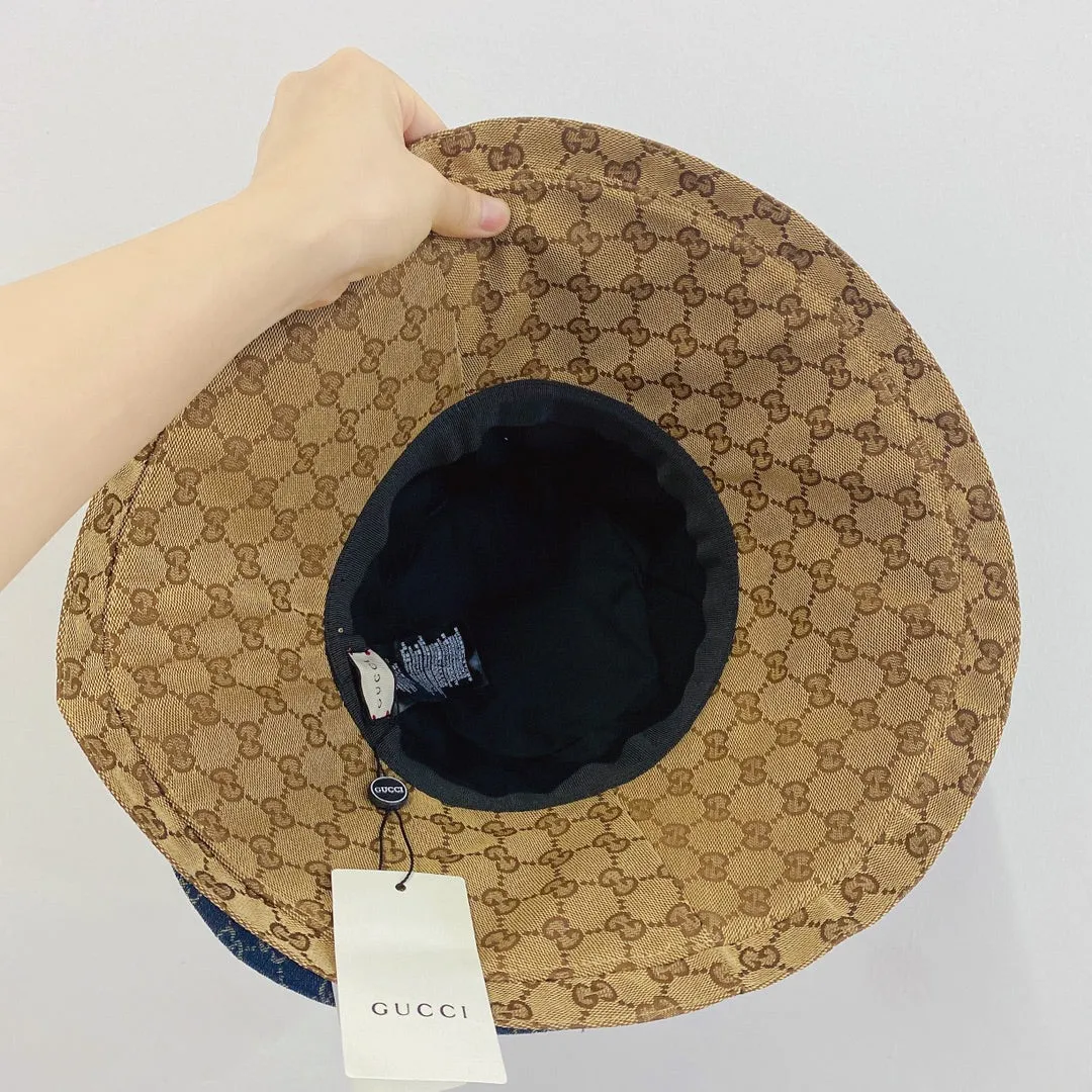 Gucci Canvas Wide Brim Hats