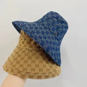 Gucci Canvas Wide Brim Hats