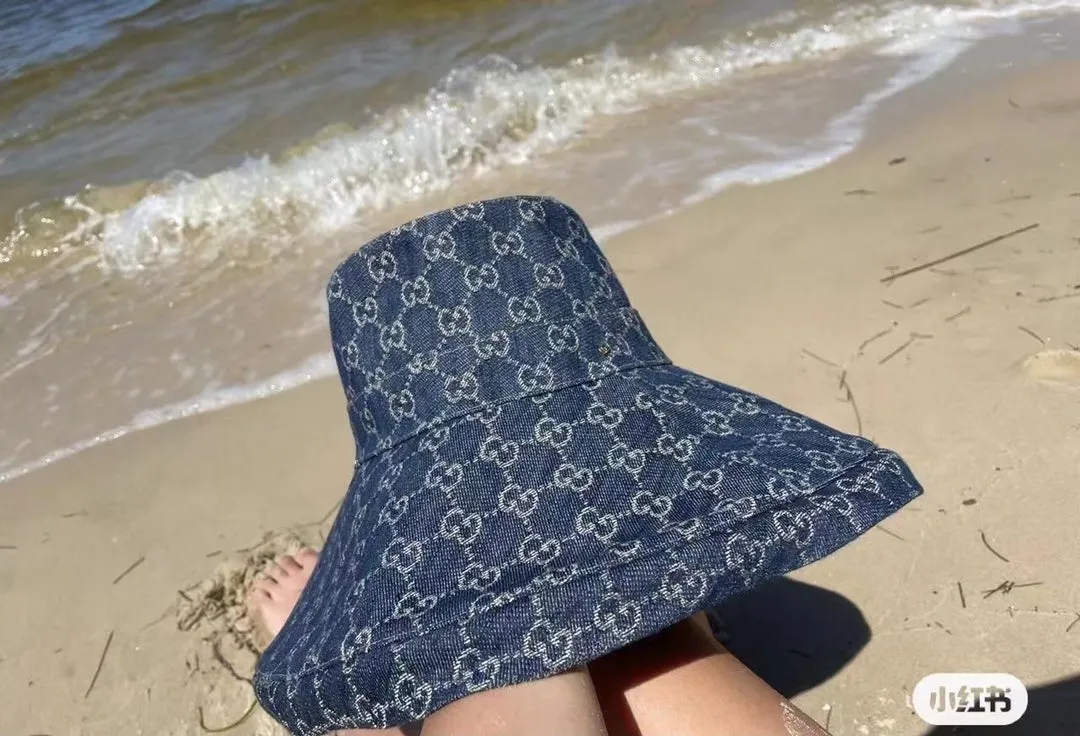 Gucci Canvas Wide Brim Hats