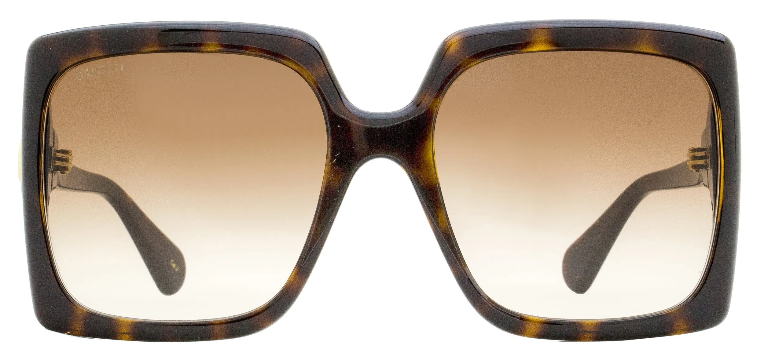 Gucci Women's Square Sunglasses GG0876S 002 Dark Havana 60mm