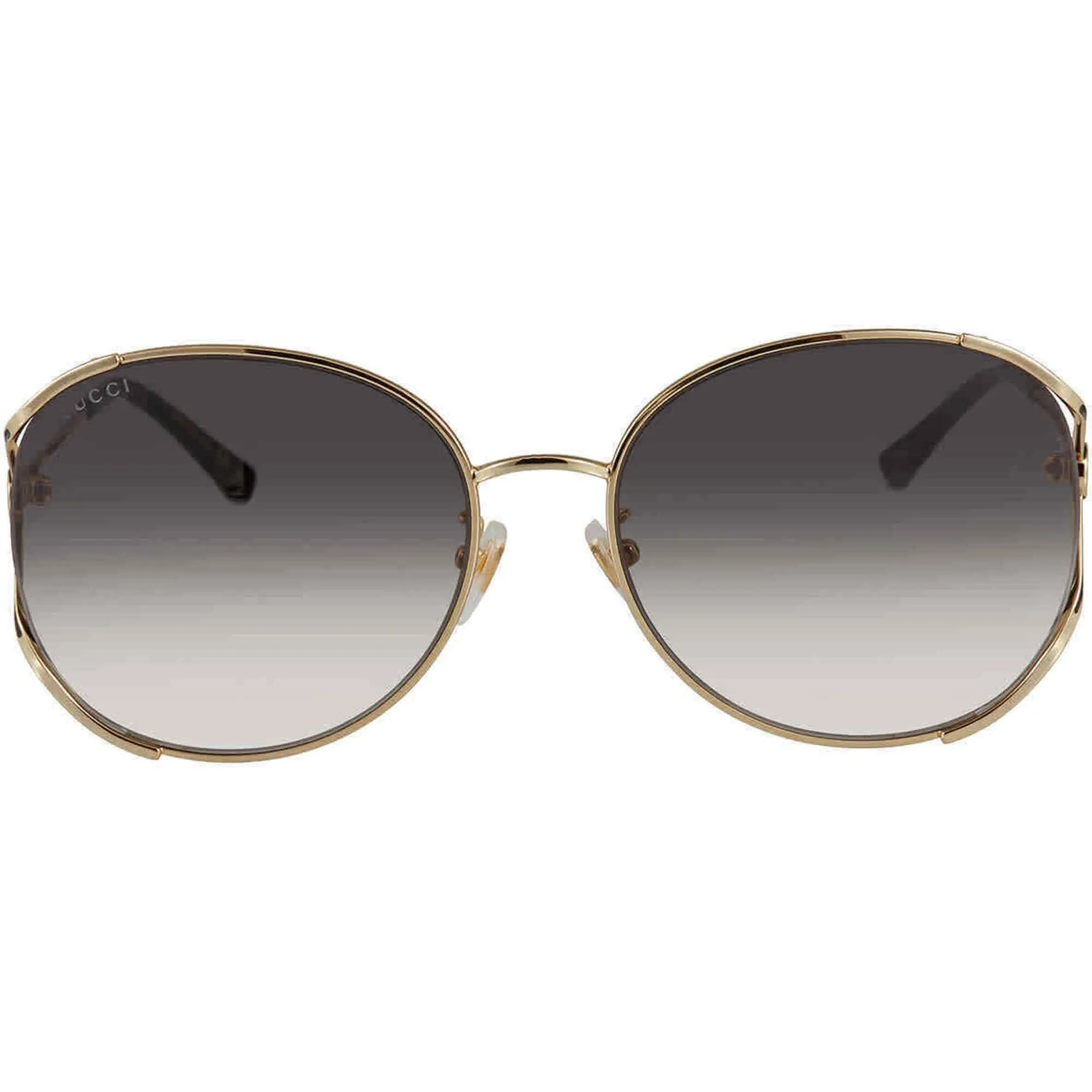 Gucci Women's Sunglasses - Adjustable Nose Pads Gold and Black Frame | GG0650SK 001