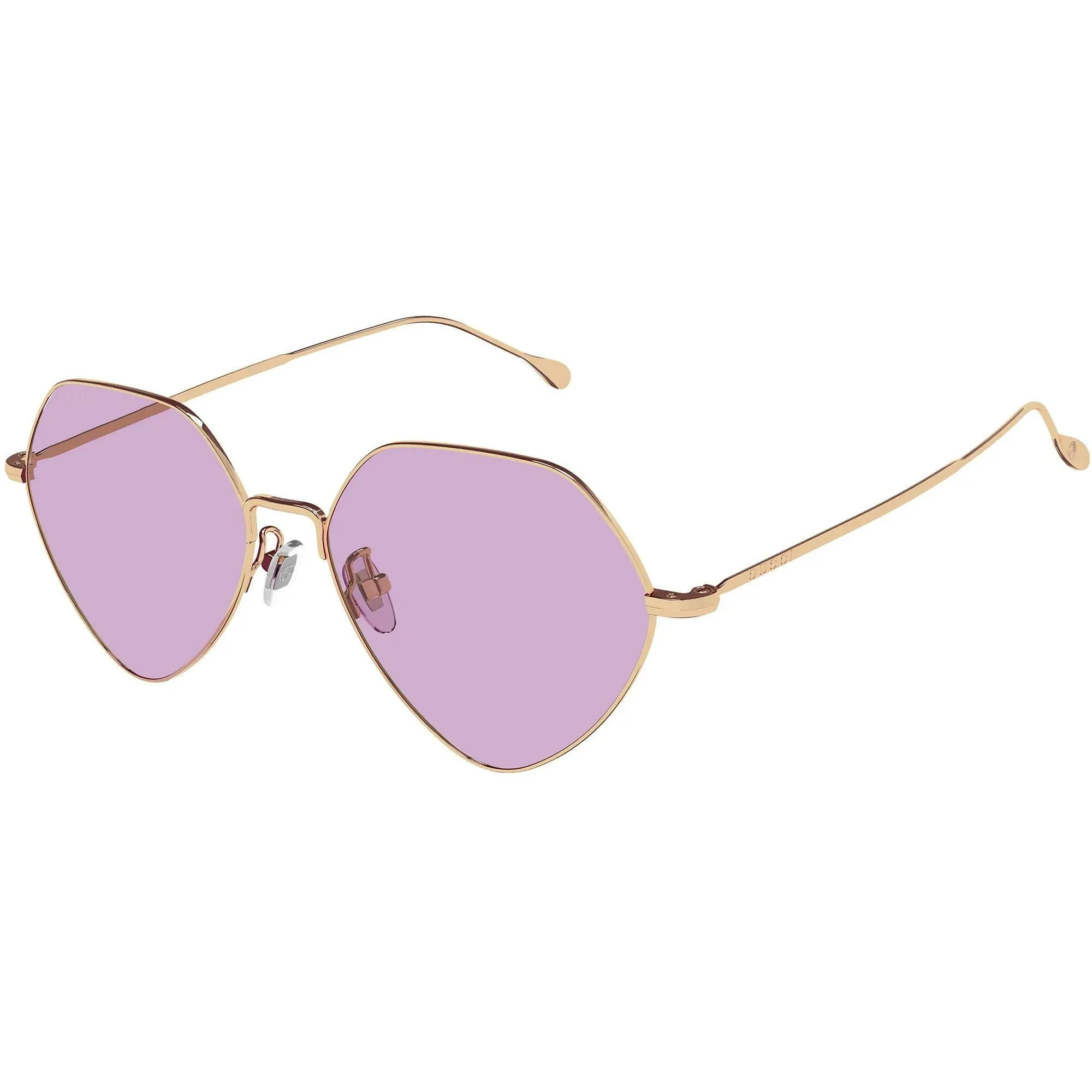 Gucci Women's Sunglasses - Full Rim Gold Metal Geometric Shape Frame | GG1182S 004