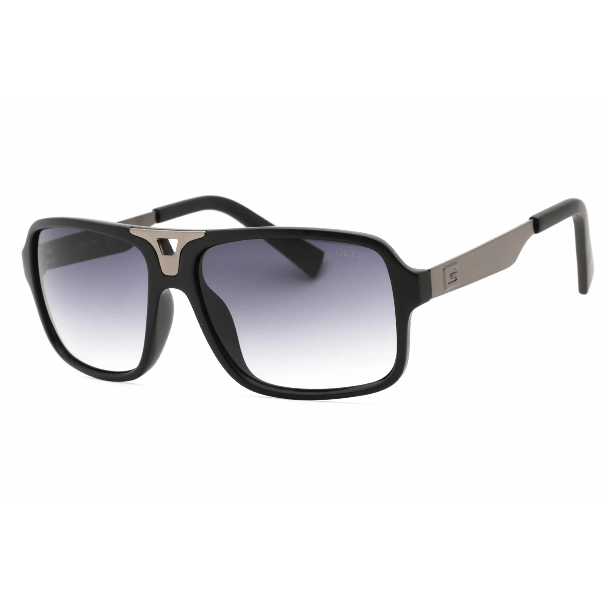 Guess Factory Men's Sunglasses - Matte Black Frame Gradient Smoke Lens | GF0157 02B