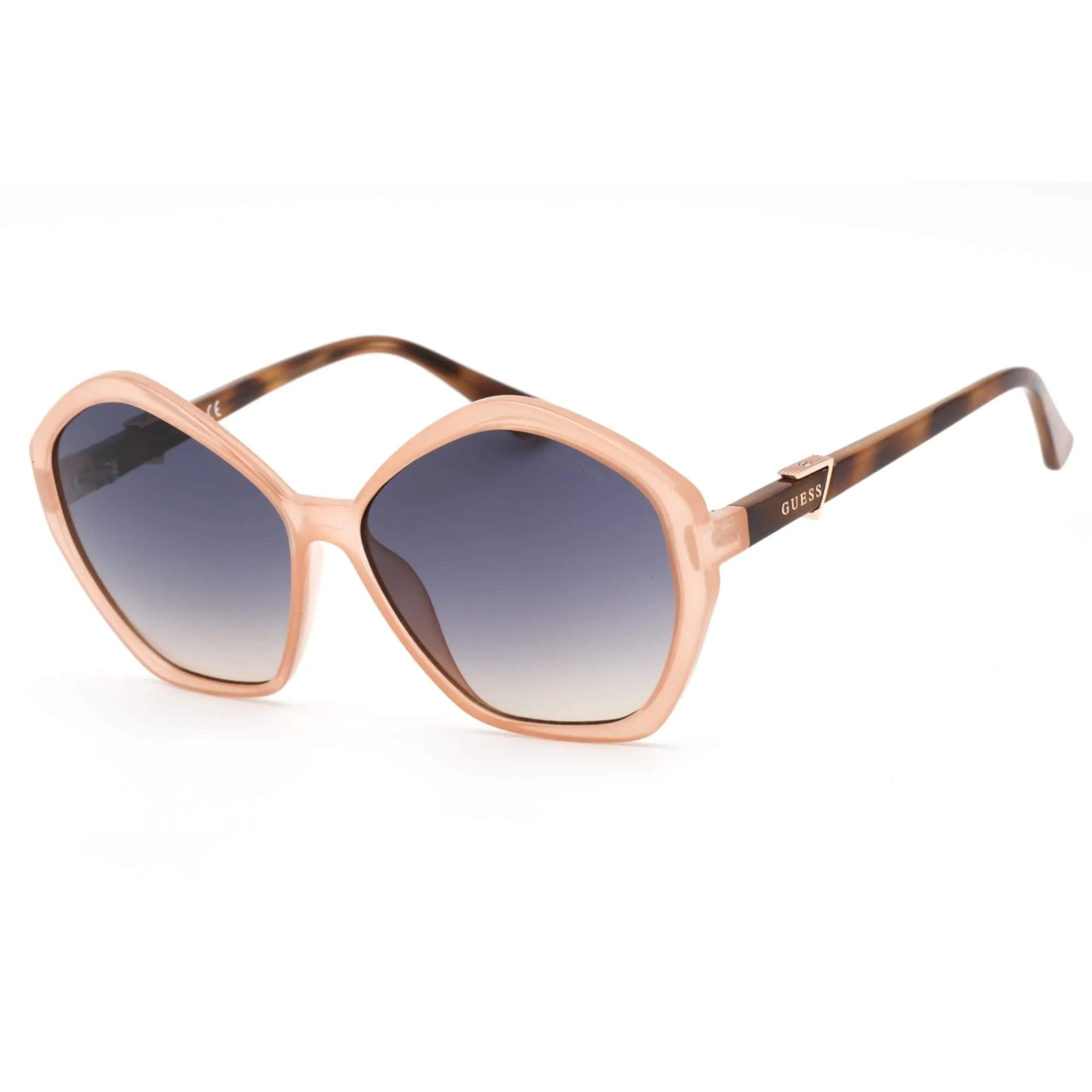 Guess Women's Sunglasses - Gradient Blue Lens Plastic Geometric Frame | GU7813 72W
