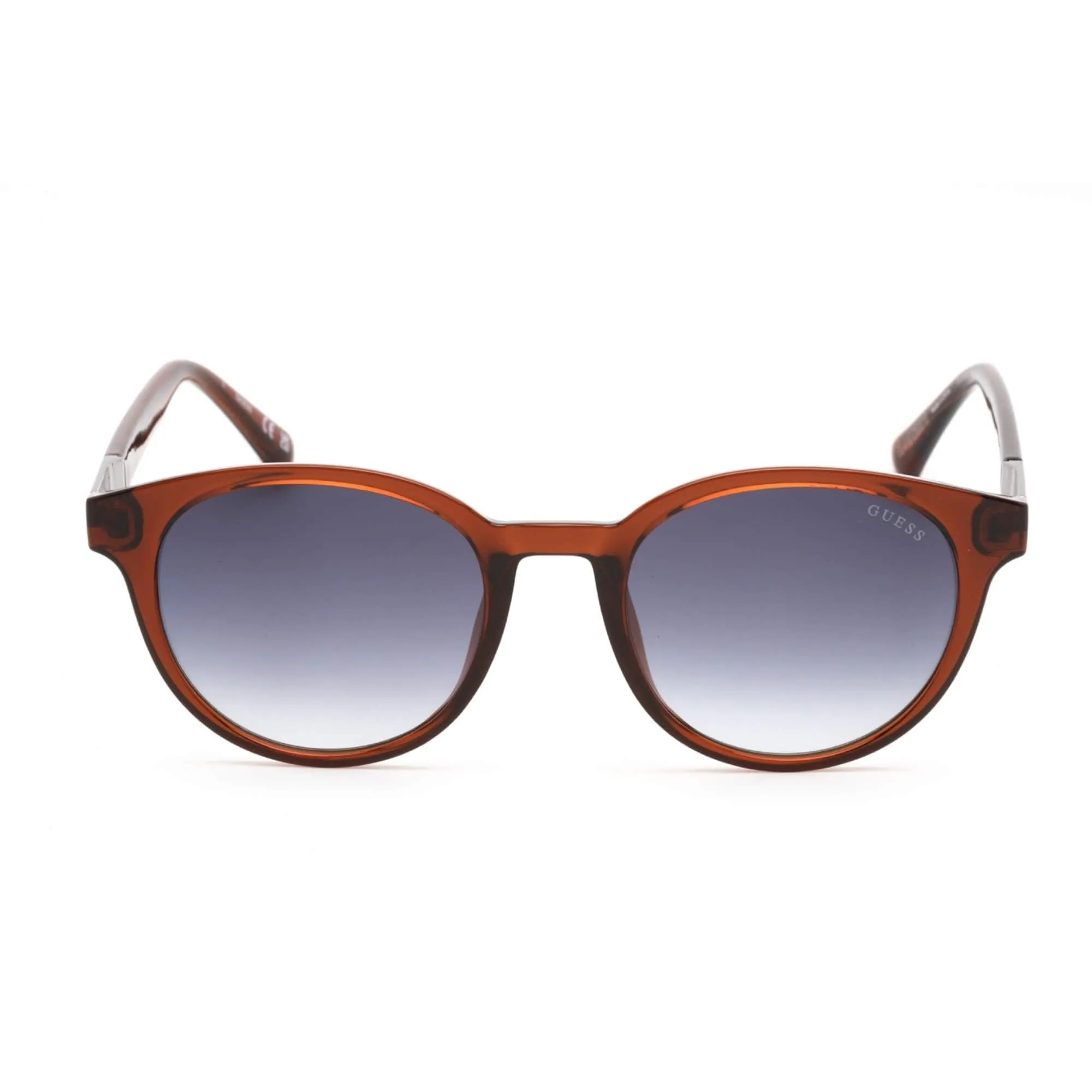 Guess Women's Sunglasses - Shiny Light Brown Plastic Full-Rim Frame | GU00040 45W